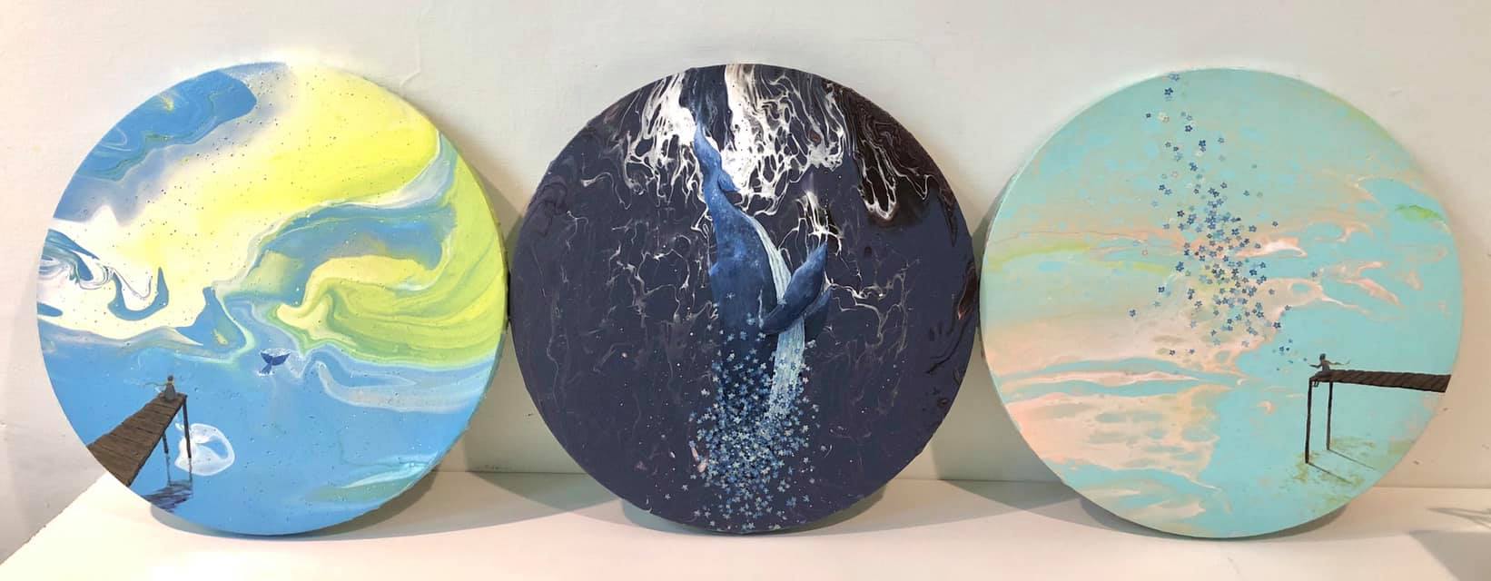 流動畫作品