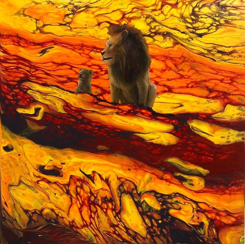 流動畫作品